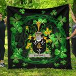 tisdall or tisdale ireland irish celtic shamrock knot circle jfj13718 3d customized quilt 2707