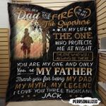 to my dad personalized name lk62 ntth011298 3d customized quilt d2313684