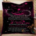 to my daughter never lose blanket th0907 quilt d2317700