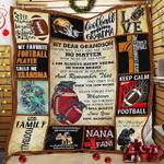 to my dear grandson football cl14100492mdq quilt blanket d2357080