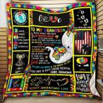 to my grandson autism awareness cl19100896mdq quilt blanket d2356154