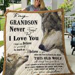 to my grandson quilt blanket d2347375