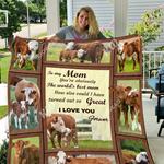 to my mom from little cow 3d customized quilt d2314459
