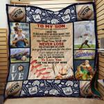 to my son baseball cl2100550mdq quilt blanket d2380725