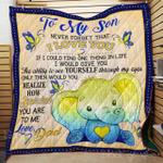 to my son from dad elephant cl2100552mdq quilt blanket d2357015