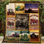 tractor on the farm blanket kc1507 quilt d2356744
