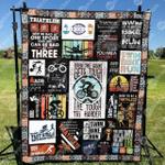 triathlete girl tries harder quilt blanket ynt9 quilt d2324338