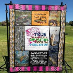 Trout Fishing Quilt Blanket Yln7  Quilt