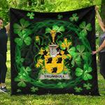 trumbull or turnbull ireland irish celtic shamrock knot circle jfj14052 3d customized quilt 2707