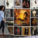 tupac shakur albums 2 quilt blanket d2352594