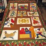 twelve days of christmas clm020774 quilt blanket d2356167
