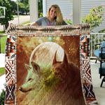 two wolves and the moon quilt blanket d2349963