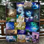 unicorn 2 customize quilt blanket d2320024