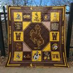 university of wyoming fear the pokes wyoming cowboys go pokes customizable name for fan quilt