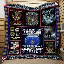 Us Navy Quilt Blanket Dhc0910525Vt