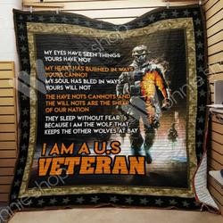 Us Veteran Quilt Blanket Dhc03021422Td