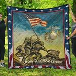 usmc now all together blanket th0807 quilt d2357958