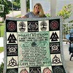viking to my boyfriend love girlfriend quilt d2387095