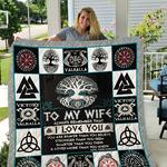 viking to my wife love husband quilt d2387110