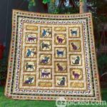 vintage cats quilt blanket yhn2 quilt d2321784