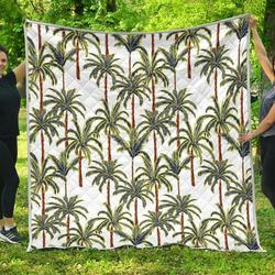 Vintage Palm Tree Beach Cl17100673Mdq Quilt Blanket