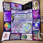 volleyball grandddaughter love mimi jfj14532 3d customized quilt 2707 d2313107