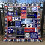 warriors bleed blue quilt blanket aq55 quilt d2322369