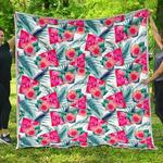 watermelon teal hawaiian cl17100691mdq quilt blanket d2380429