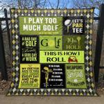 weapons of grass golfer for life destruction quilt blanket aq55 quilt d2322688