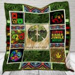 weed free the soul free the mind free the leaf quilt blanket great customized blanket gifts for