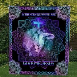 When I Rise Give Me Jesus Quilt For Christians