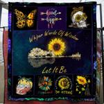 whisper words of wisdom let it be sunflower hippie quilt d2381474
