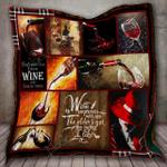 wine improves with age the older i get the better i like it quilt blanket great customized blanket