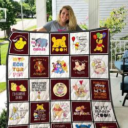 Winnie The Pooh Disney Quilt Blanket - Best Gifts For Fans, Birthday, Family