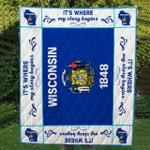 wisconsin cl14100544mdq quilt blanket d2357348