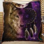 wolf dreamcatcher fleece throw quilt d2384865
