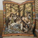 wolf father and kids lk63 ntth011298 3d customized quilt d2314327