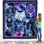 wolf howling nta020398 3d customized quilt d2314297