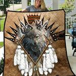 wolf quilt blanket great customized gifts for birthday christmas thanksgiving perfect gift for wolf