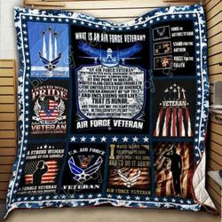 Women Veteran Air Force Quilt Blanket Thh908  Quilt