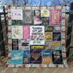 worry less run more quilt blanket ytp0 quilt d2324016