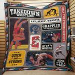 wrestling take down wrestling quilt blanket great customized gifts for birthday christmas d2347845