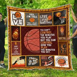 Yes IM Tall Basketball While Premium Quilt Blanket  Quilt