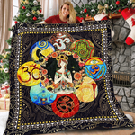 yoga girl circle v1 qe 3d customized quilt d2313522