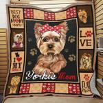yorkshire terrier best dog mom ever quilt blanket dhc3112625td d2358181