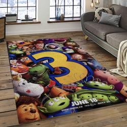 A Toy Story Characters Cartoon Movie Carpet Rectangle Area Rug For Living Room Bedroom Decor ATS09