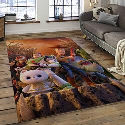 A Toy Story Characters Cartoon Movie Carpet Rectangle Area Rug For Living Room Bedroom Decor ATS37