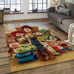 a toy story characters cartoon movie carpet rectangle area rug for living room bedroom decor dark room ats39