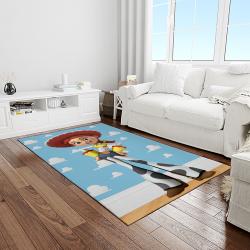 a toy story characters cartoon movie carpet rectangle area rug for living room bedroom decor light room ats12