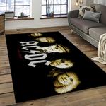 band ac dc music carpet rectangle area rug for living room bedroom decor dark room acdc11
